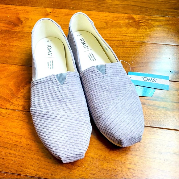 Toms Alpargata slip on shoes Corduroy Women’s size 8.5 NWT - Picture 1 of 6